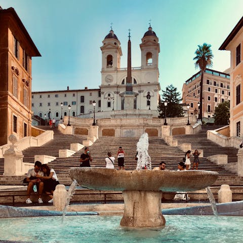 Stay in the heart of the Rome, just a five-minute walk from the Spanish Steps