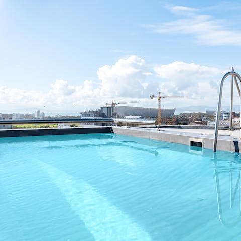 Cool off in the rooftop pool and enjoy the ocean views
