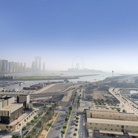 Enjoy breathtaking views over the Arabian Gulf