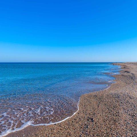Stroll over to the sandy beach nearby and enjoy a dip in the sea