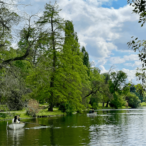 Spend an afternoon walking through nearby  Bois de Boulogne