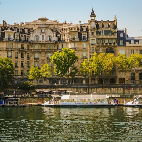 Embrace the magic of Paris while strolling along the Seine