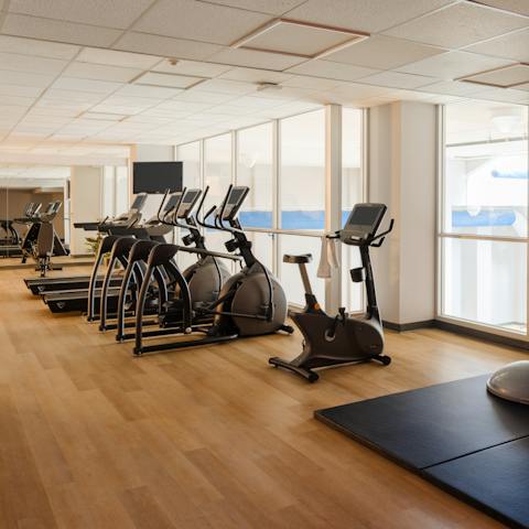Embrace an energising workout in the resident gym