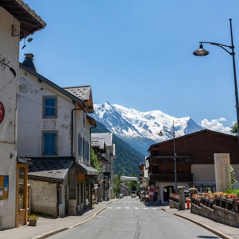 Stay in scenic Argentière, a well-known ski resort around thirteen minutes’ drive from Chamonix