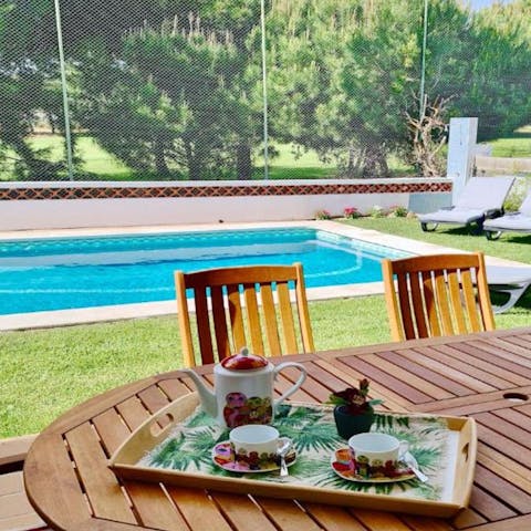 Sip Vinho Verde and enjoy Portuguese snacks on the terrace