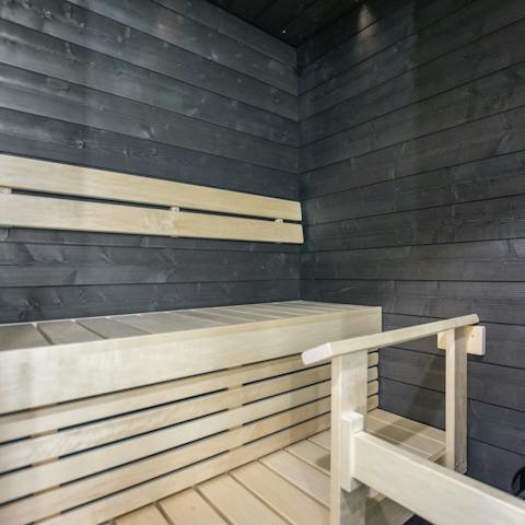 Unwind in your private sauna