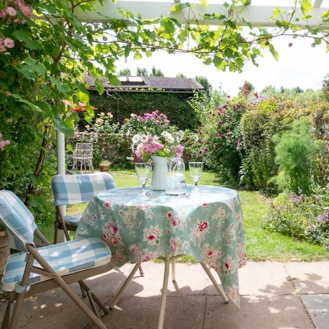 Make the most of the lovely private garden