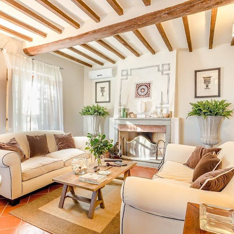 Relax in the sophisticated interior
