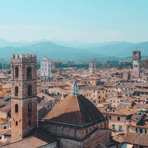 Explore the historic city of Lucca, just 3.5 km away