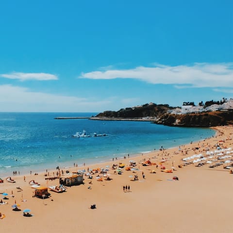 Stay just a five-minute walk from the historical centre of Albufeira and its beach