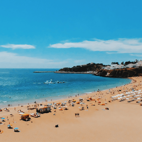 Stay just a five-minute walk from the historical centre of Albufeira and its beach