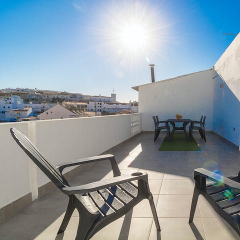 Soak up the Algarve sunshine from the private sun terrace