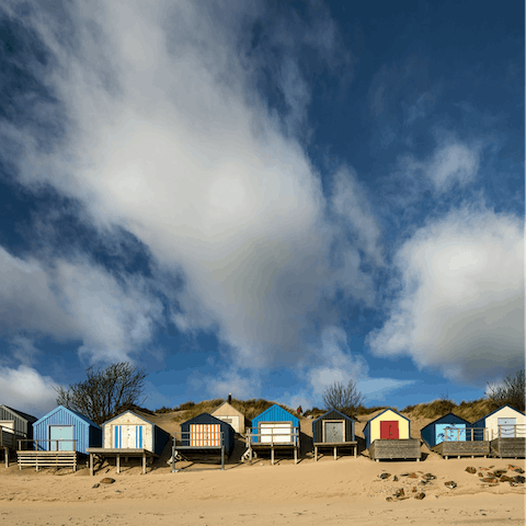 Make the fifteen-minute walk to Abersoch Beach