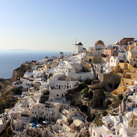 Make the short drive or follow the walking trail to Oia, a twenty-minute walk