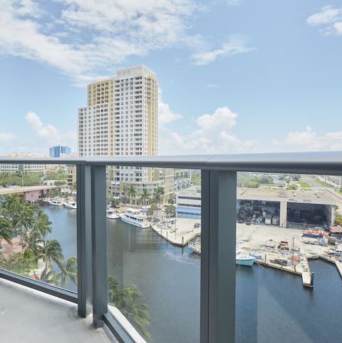 Enjoy the fantastic views of the water from your private balcony