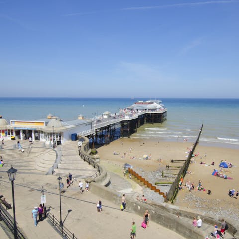 Discover fabulous entertainment on Cromer Pier, a four-minute walk away