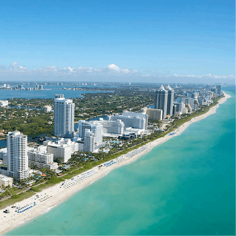 Visit Miami Beach – a twenty-minute drive away