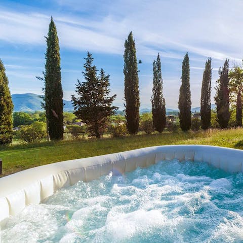 Unwind in the hot tub