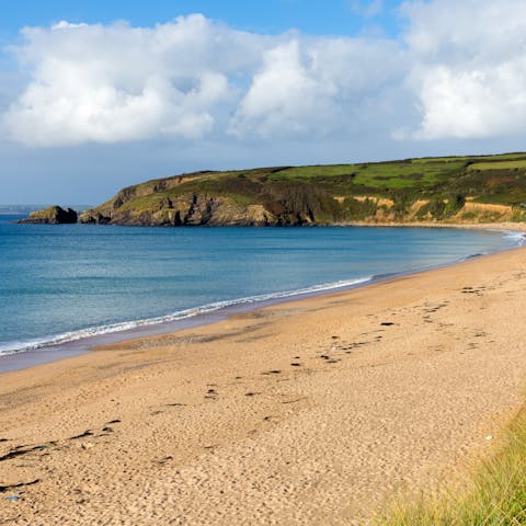 Take the short drive to Long Rock Beach, facing St Michael's Mount