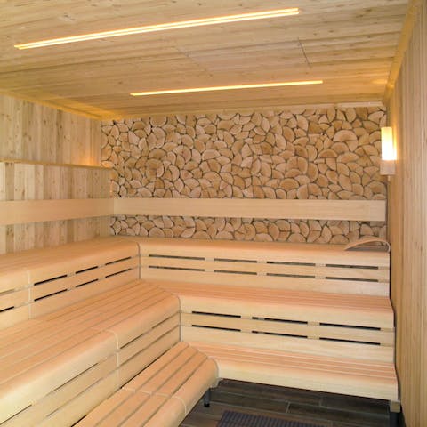 Unwind in the sauna