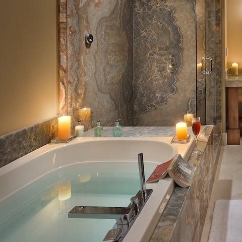 Luxuriate in the spa-worthy bathrooms