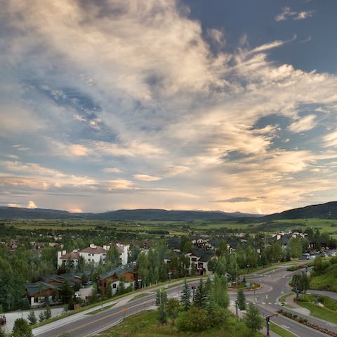 Take in views over the Yampa Valley 