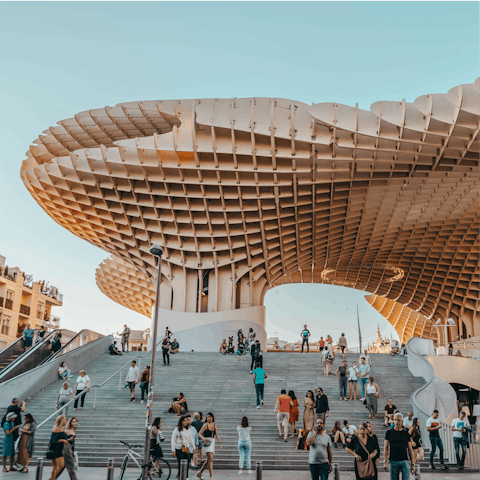 Take a tour of the Setas de Sevilla, a short distance away