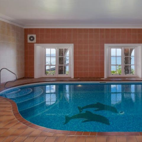 Take a dip in your private indoor pool