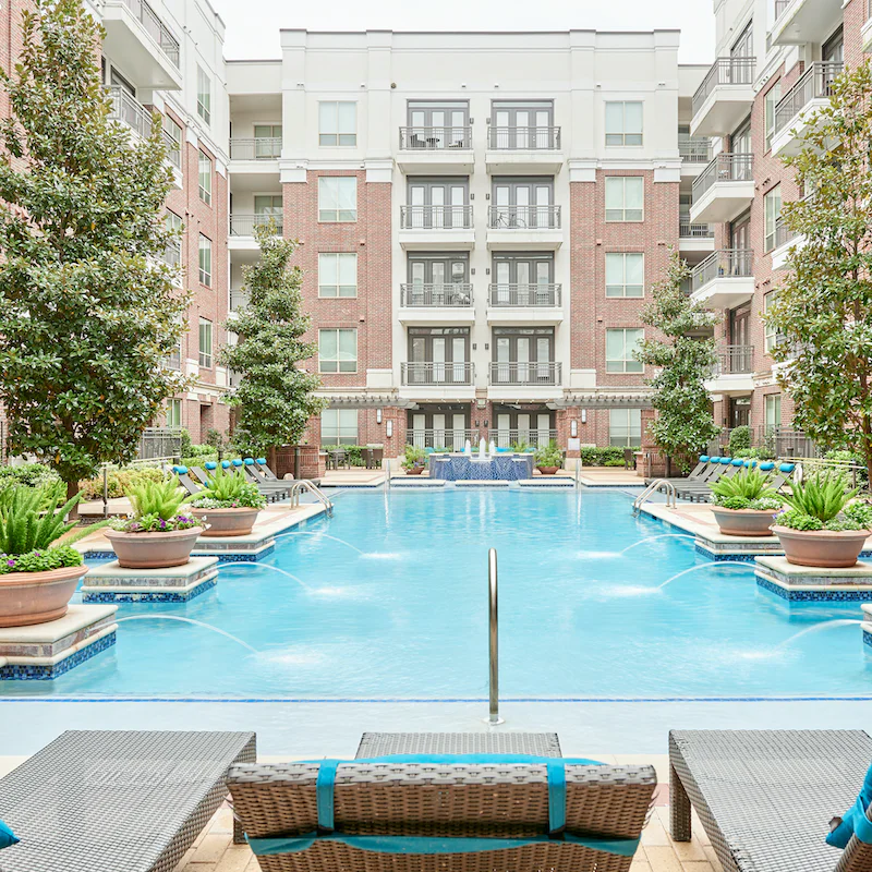 Head to the building's fabulous outdoor pool