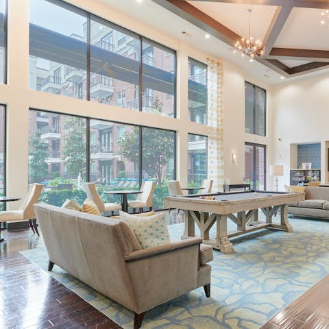 Play some pool in the guest lounge