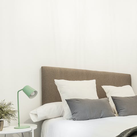 Wake up well-rested in the plush bedroom