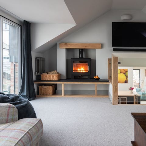 Curl up beside the fire for cosy film nights