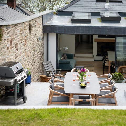 Make the most of the sunshine with barbecues on the terrace