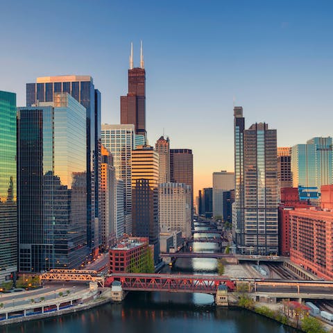 Explore Chicago from your well-located River North home 