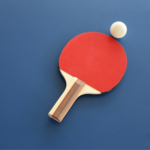 Head to the games barn for table tennis and darts