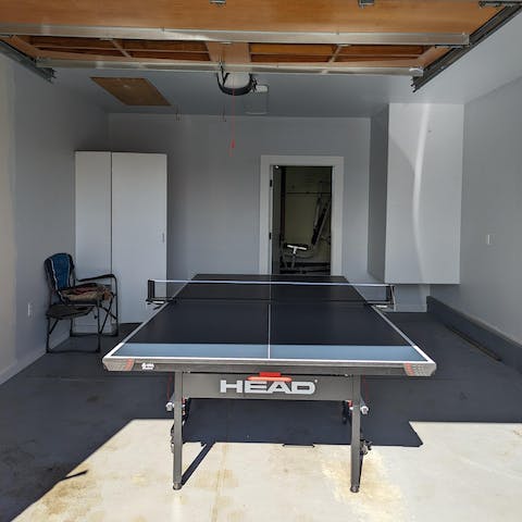 Partake in a game of table tennis or pool, or work out in the indoor gym