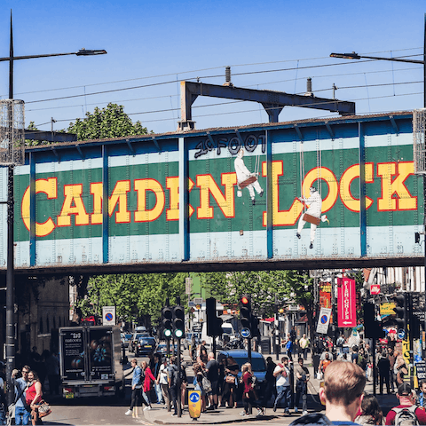 Walk over to nearby Camden and explore its colourful streets