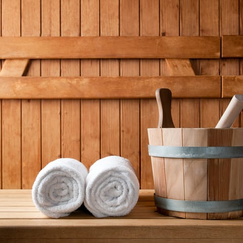 Soothe your aching muscles in the sauna