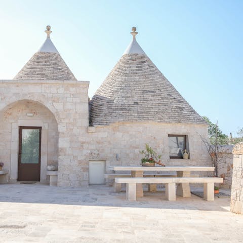 Stay in a unique Trulli house and embrace Puglian history