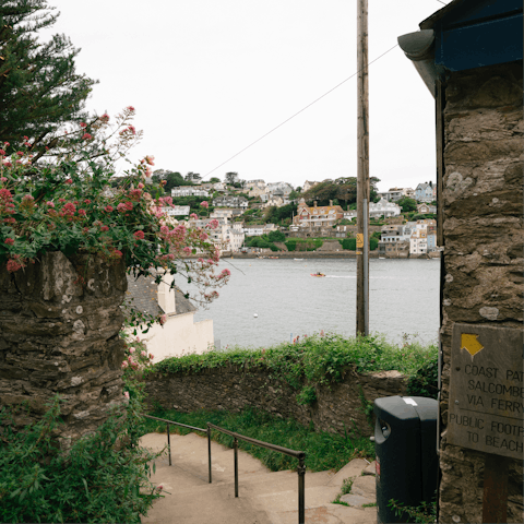 Stroll alongside the Salcombe estuary and into town for breakfast