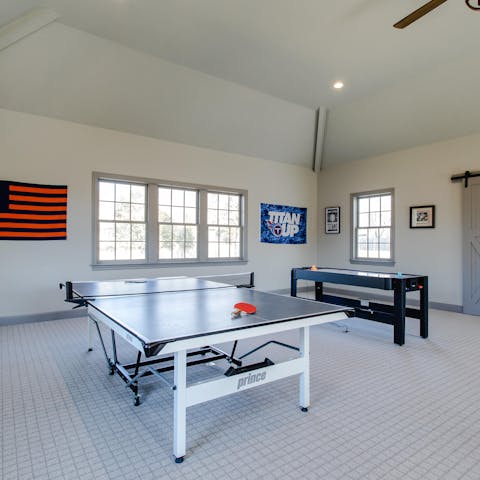 Keep little ones entertained with a round of ping pong in the games room