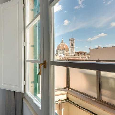 Admire the views of the Duomo di Firenze from inside, as well as out