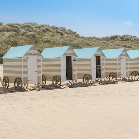 Walk less than five minutes to the sands of Bredene Strand
