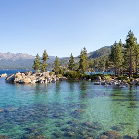 Drive to sublime Lake Tahoe in 20 minutes