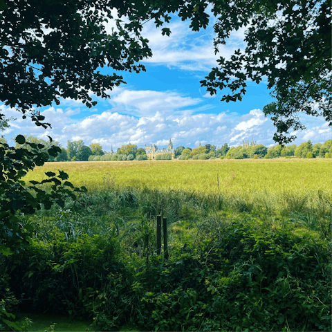 Spend a sunny afternoon exploring the nearby parks and green spaces