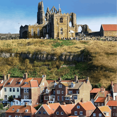 Take a ten-minute stroll up to the mystical Whitby Abbey