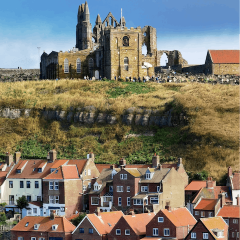 Take a ten-minute stroll up to the mystical Whitby Abbey