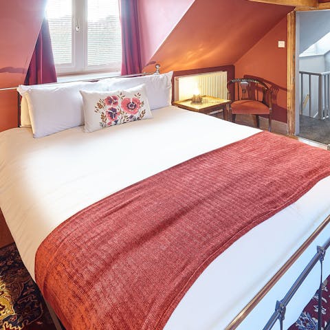 Wake up well-rested in one of the plush beds