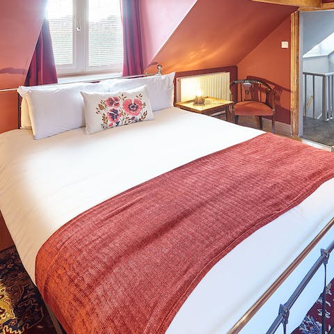 Wake up well-rested in one of the plush beds
