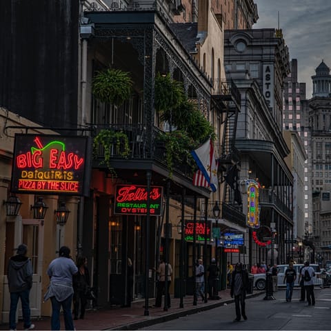 Explore the vibrant French Quarter of New Orleans